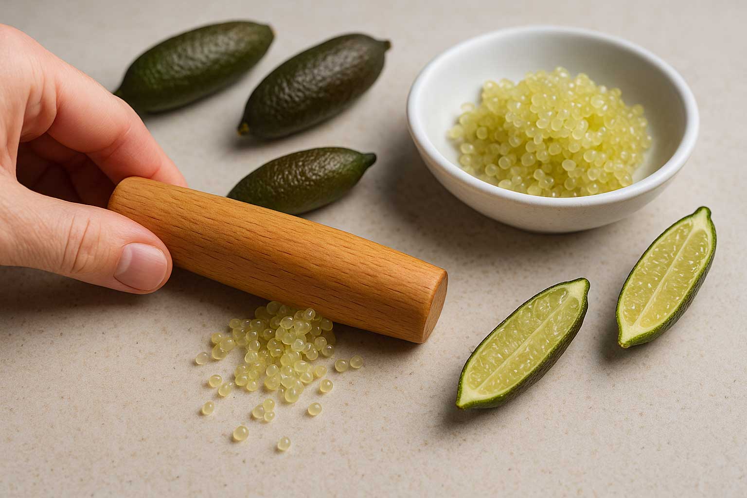 How to Create Finger Lime Caviar 