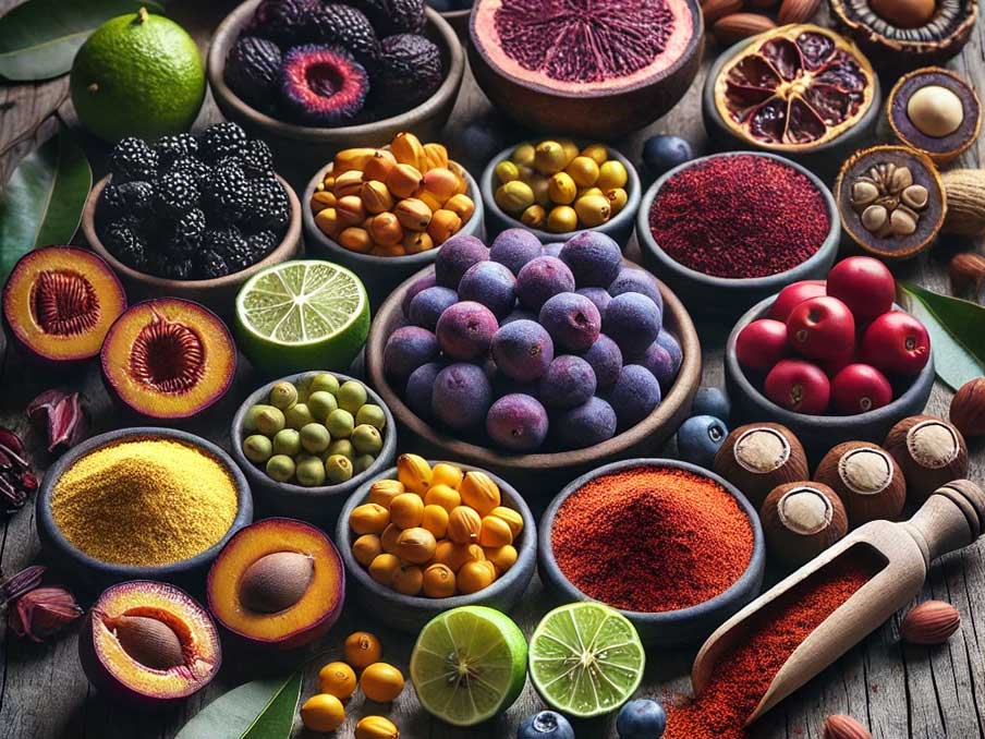 Australian Native Ingredients – Davidson Plum, Finger Lime, Lemon Aspen, Riberry