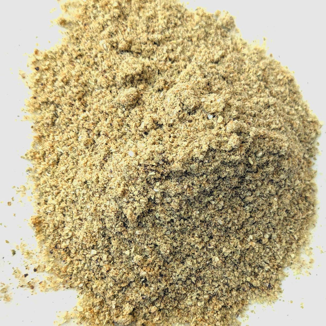 Lemon Aspen powder on a plate in a pile