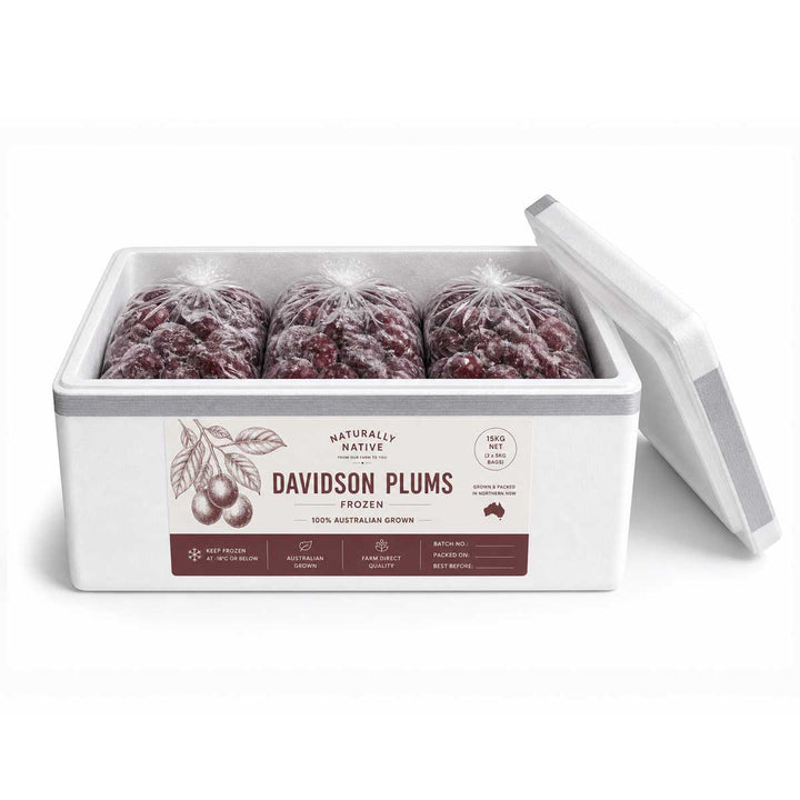 15kg box of Davidson Plums Frozen